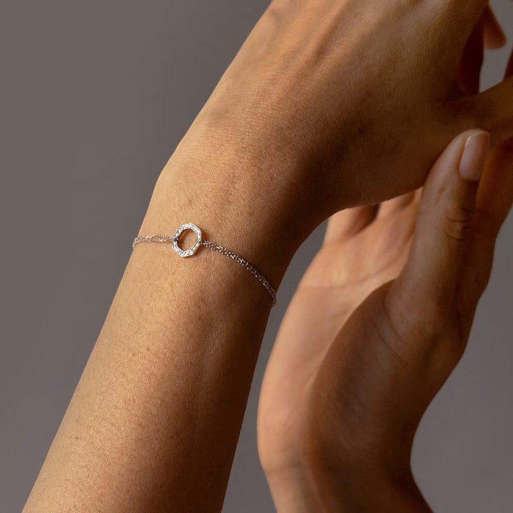 OCTAGONE BRACELET-CHAIN_18K-YELLOW_WITH DIAMOND