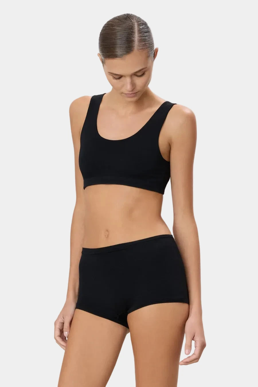 HIGH-WAISTED BOY SHORT