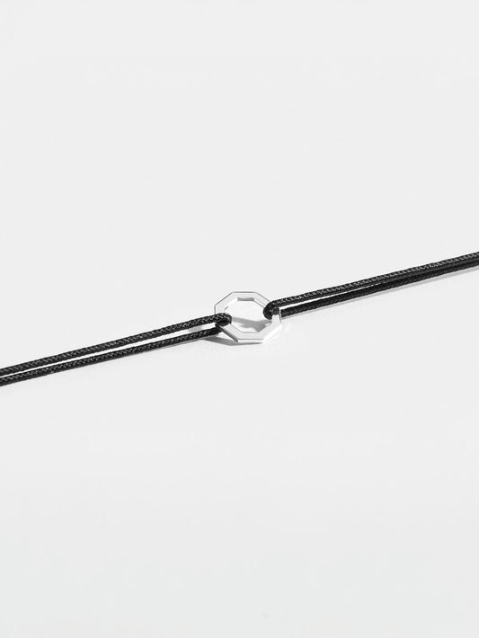 BRACELET OCTAGONE - CORDON_18K-BLANC