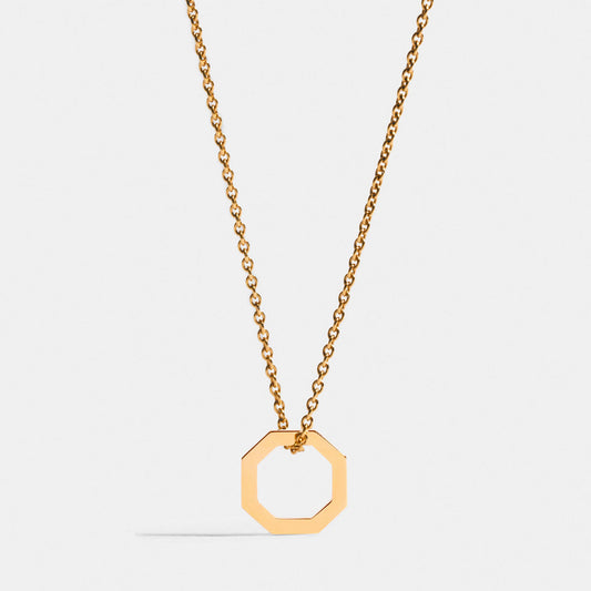 Pendentif octogonal en or jaune 18 carats