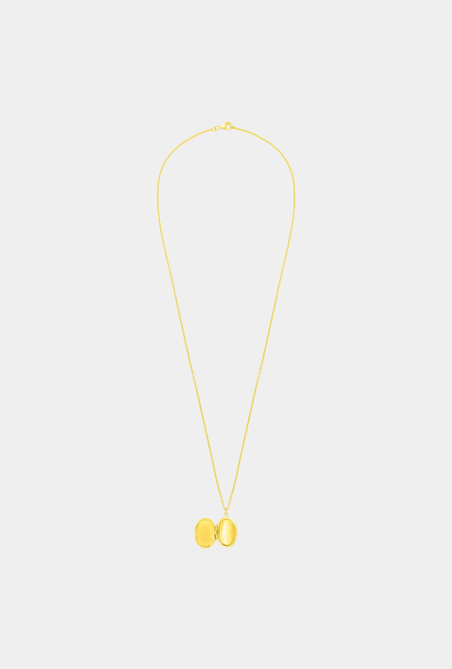 CLASSIC LOCKET NECKLACE - GOLD - 21"