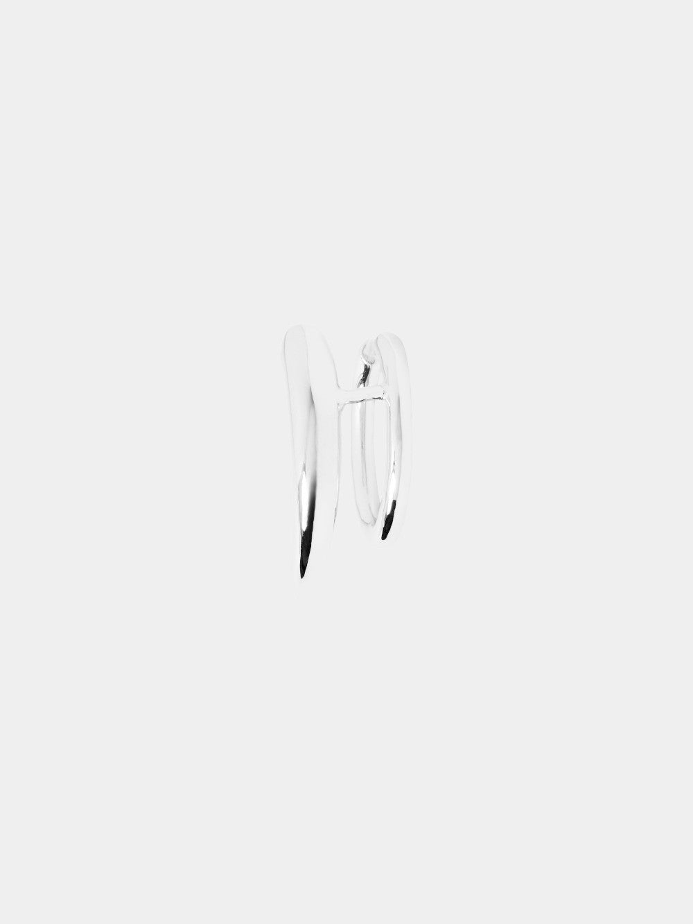 TUSK EAR CUFF - SILVER - SINGLE