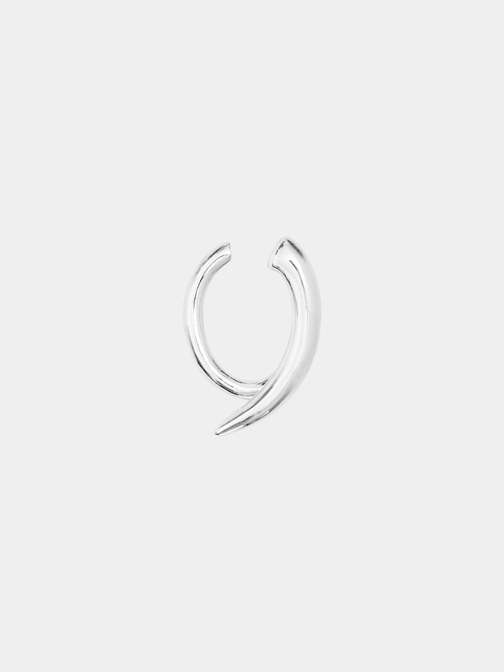 TUSK EAR CUFF - SILVER - SINGLE