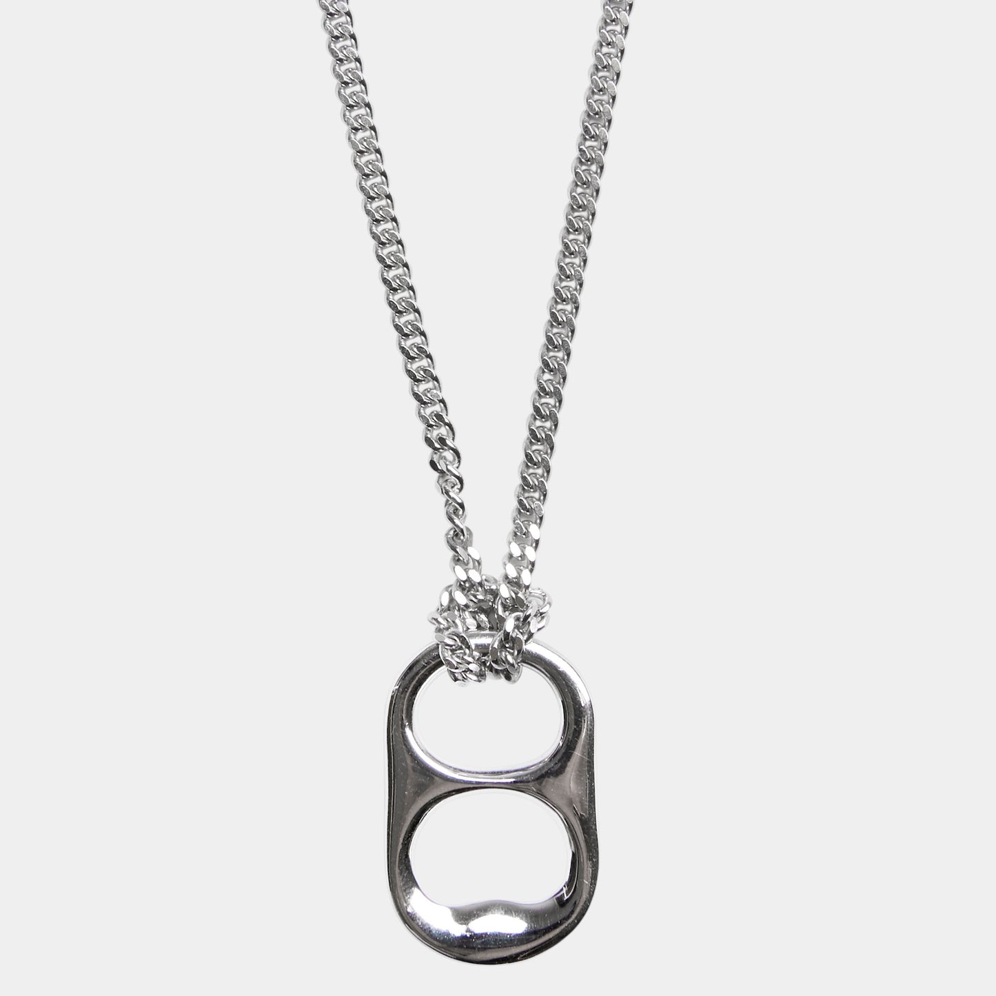 PRESSURE PENDANT NECKLACE - SILVER - 20"