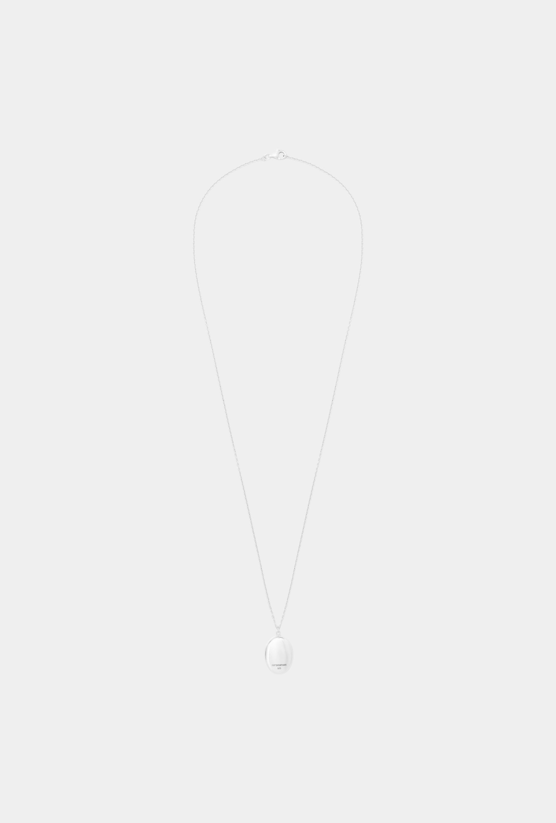 Collier médaillon CLOSETOSKIN classique en argent sterling avec chaîne fine de 53 cm pour vos souvenirs précieux.